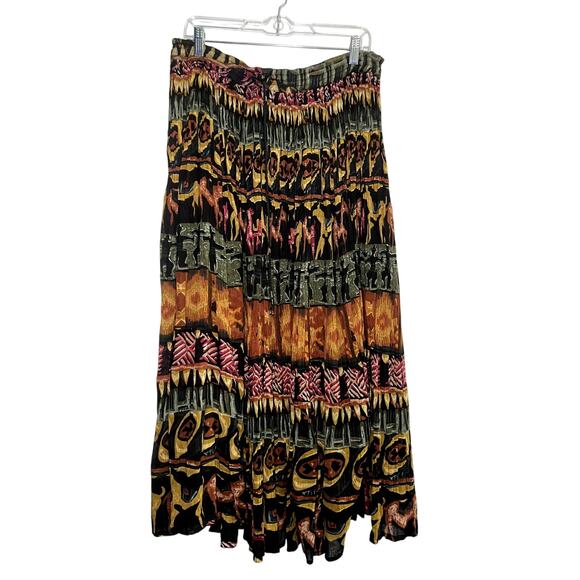 Just Class vintage boho hippie midi skirt womens medium cottagecore festival - Picture 1 of 7